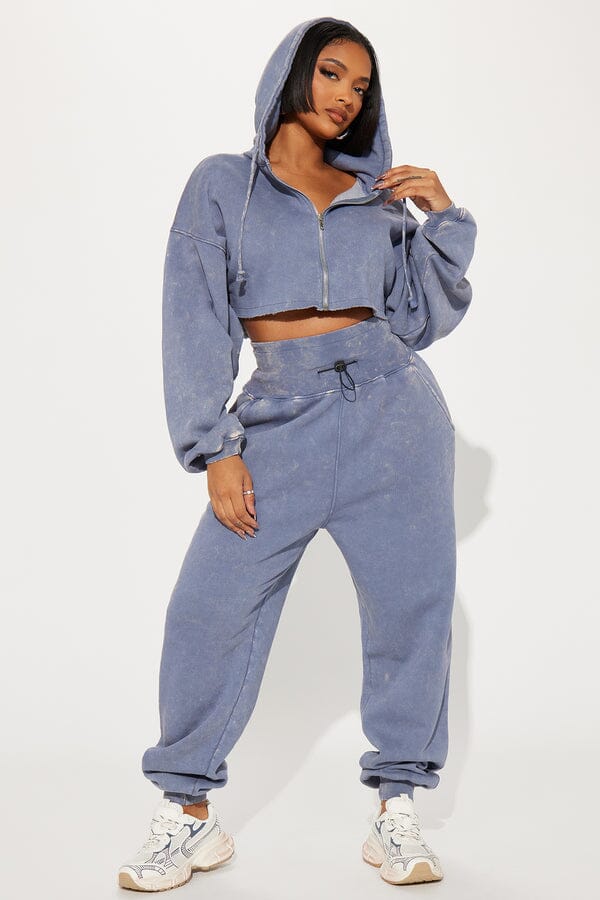 Women's Acid Wash Dress with  Joggers Pants