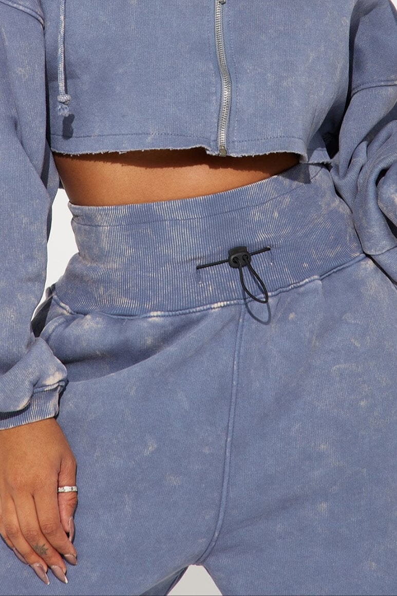 Women's Acid Wash Dress with  Joggers Pants