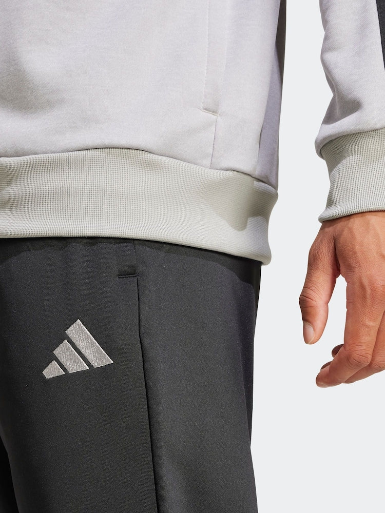 Adidas Grey Sportswear 3-Stripes Fleece Tracksuit