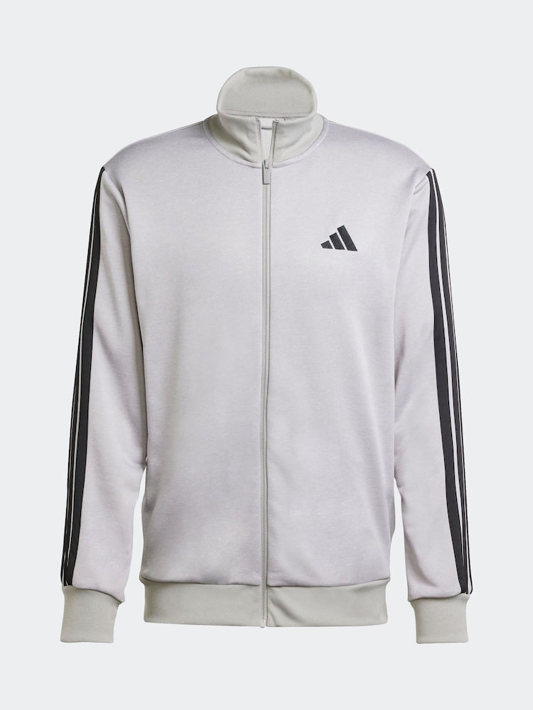 Adidas Grey Sportswear 3-Stripes Fleece Tracksuit